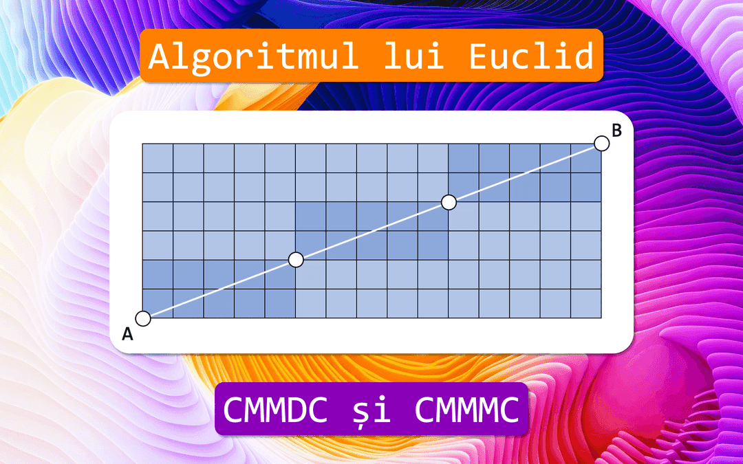Algoritmul lui Euclid în C++. CMMDC și CMMMC